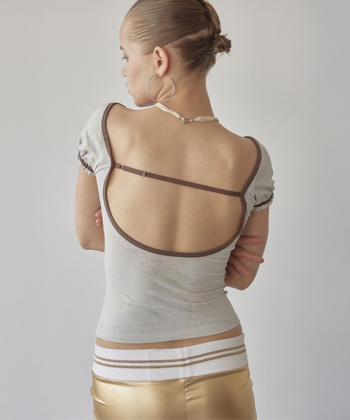 【SCULPTOR】♡Touristスクープバック T ♡ セール】Tourist Scoop Back Tee(Tシャツ/カットソー