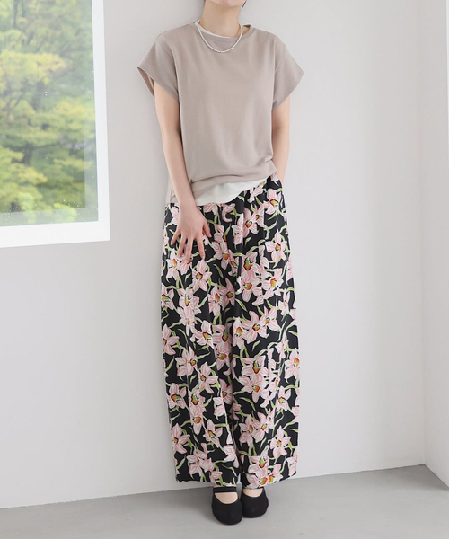 IENA(イエナ)の「《追加2》シアーミニ裏毛 Tシャツ(Tシャツ/カットソー・レディース・ホワイト/ライトグレー・FREE)」の5枚目の写真
