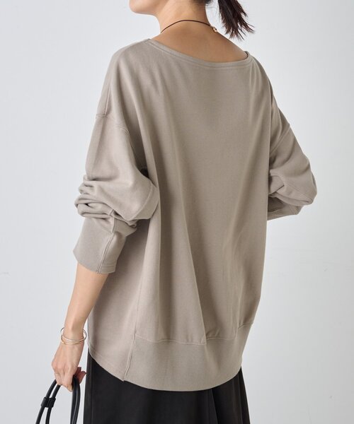 BEARDSLEY（ビアズリー）の「《FRIPIER》ボートネックトレーナー（スウェット・レディース・モスグリーン/グレー・FREE）」の13枚目の写真