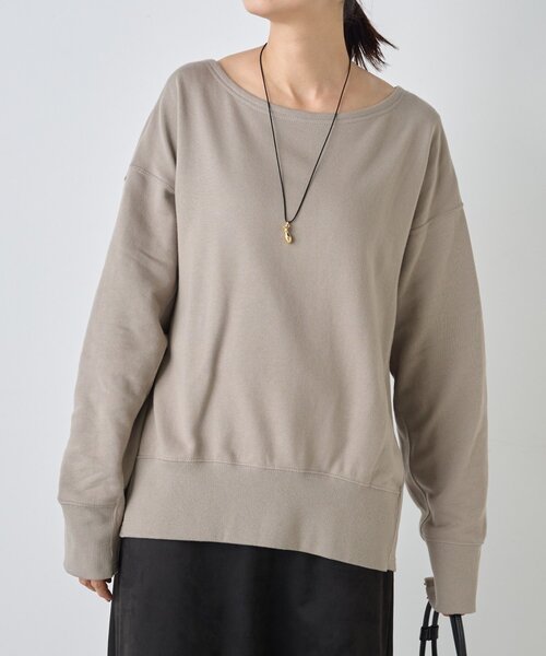 BEARDSLEY（ビアズリー）の「《FRIPIER》ボートネックトレーナー（スウェット・レディース・モスグリーン/グレー・FREE）」の22枚目の写真