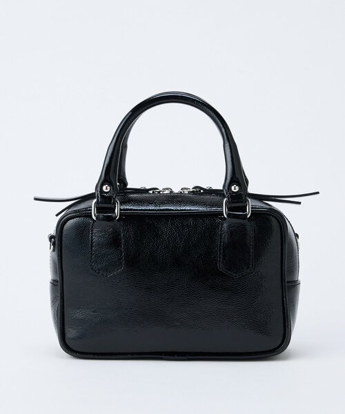 Whim Gazette（ウィムガゼット）の「【NOVIA】別注 MINI BOSTON（ハンドバッグ・レディース・ブラック/ボルドー/ベージュ・FREE）」の9枚目の写真