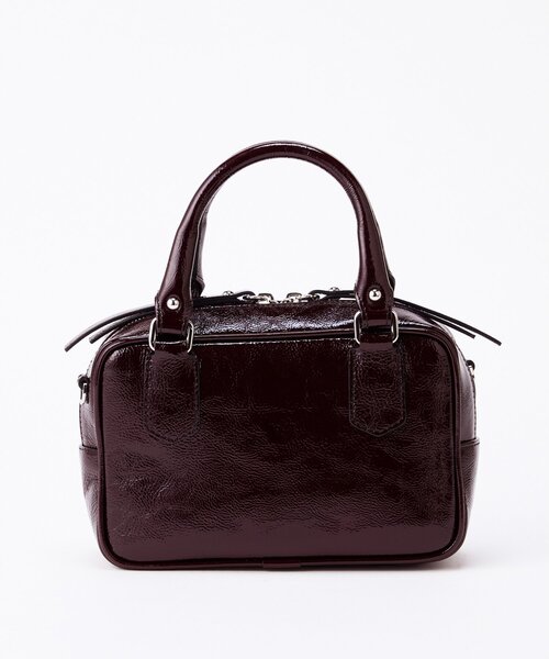 Whim Gazette（ウィムガゼット）の「【NOVIA】別注 MINI BOSTON（ハンドバッグ・レディース・ブラック/ボルドー/ベージュ・FREE）」の8枚目の写真