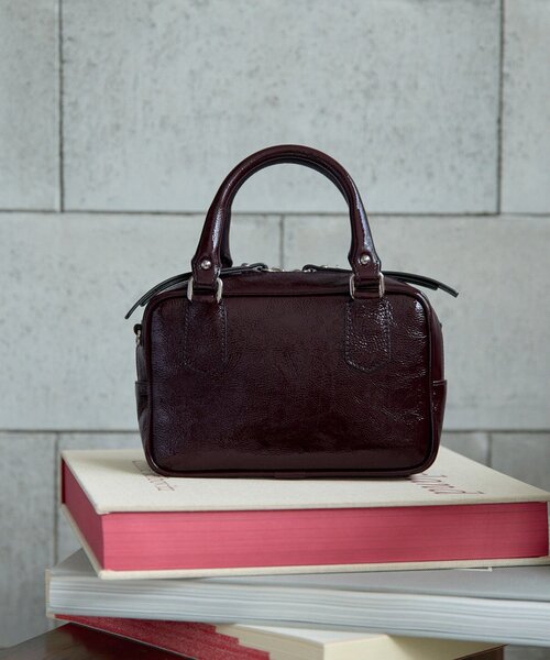 Whim Gazette（ウィムガゼット）の「【NOVIA】別注 MINI BOSTON（ハンドバッグ・レディース・ブラック/ボルドー/ベージュ・FREE）」の12枚目の写真