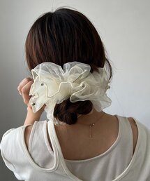 CAPRICIEUX LE'MAGE | 〈GOLDY/ゴールディ〉オーガンジーシルバードットシュシュ(シュシュ)