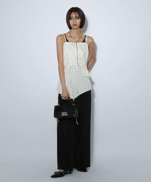 PAGEBOY(ページボーイ)の「アシメJQキャミチュニック(キャミソール・レディース・オフホワイト/ブラック・FREE)」の11枚目の写真