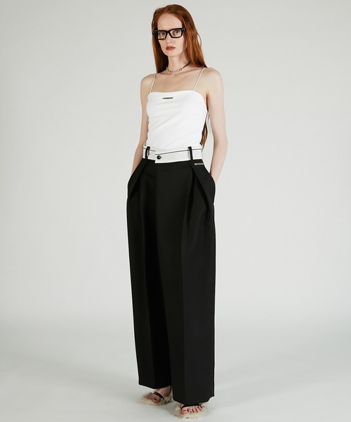 PRANK PROJECT(プランクプロジェクト)の「マーベルトアシメタックパンツ / Marble Asymmetrical Pants(その他パンツ・レディース・グレー/ブラック・38/36)」の3枚目の写真