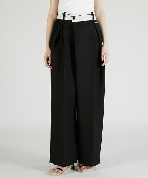 PRANK PROJECT(プランクプロジェクト)の「マーベルトアシメタックパンツ / Marble Asymmetrical Pants(その他パンツ・レディース・グレー/ブラック・38/36)」の8枚目の写真