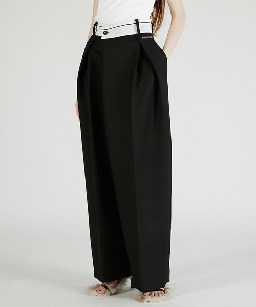 PRANK PROJECT(プランクプロジェクト)の「マーベルトアシメタックパンツ / Marble Asymmetrical Pants(その他パンツ・レディース・グレー/ブラック・38/36)」の9枚目の写真