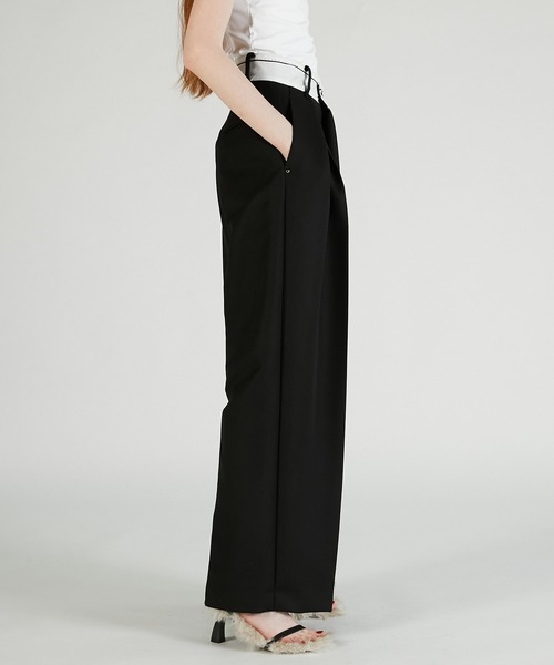 PRANK PROJECT(プランクプロジェクト)の「マーベルトアシメタックパンツ / Marble Asymmetrical Pants(その他パンツ・レディース・グレー/ブラック・38/36)」の11枚目の写真