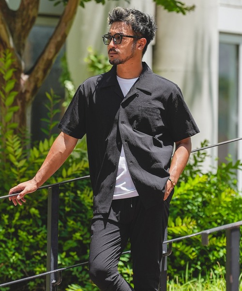 adamsJUGGLER RTEGヘイイングショートシャツ MEN トップス シャツ ブラウス