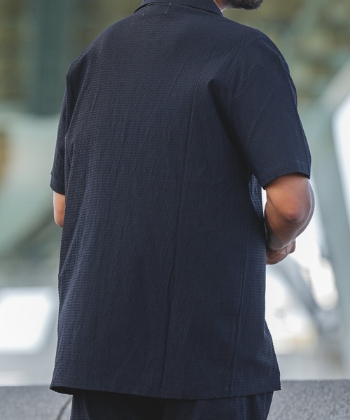 adamsJUGGLER（アダムスジャグラー）の「RTEGヘイイングショートシャツ（シャツ/ブラウス・メンズ・ベージュ/ブラック・M/L/XL）」の17枚目の写真