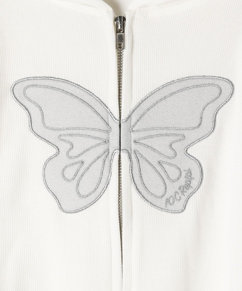 10C REPIPI（ジューシーレピピ）の「【10C REPIPI】バタフライZIPフーディ（Tシャツ/カットソー・キッズ・ブラック/パープル/ホワイト・120cm/130cm/110cm）」の22枚目の写真