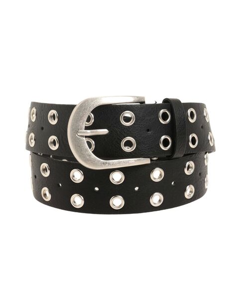 jouetie（ジュエティ）の「ワイドダブルハトメベルト（ベルト・レディース・ブラック/オフホワイト・FREE）」の10枚目の写真