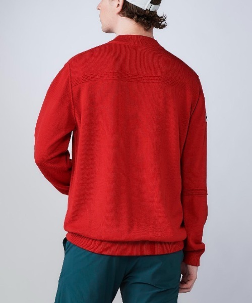 archivio(アルチビオ)の「<MENS>【メンズ】ウール100%地柄編みロゴニット(ニット/セーター・メンズ・カーキ/ブラック/ホワイト/レッド・L/M)」の11枚目の写真