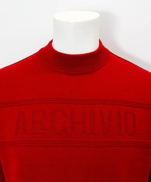 archivio(アルチビオ)の「<MENS>【メンズ】ウール100%地柄編みロゴニット(ニット/セーター・メンズ・カーキ/ブラック/ホワイト/レッド・L/M)」の16枚目の写真