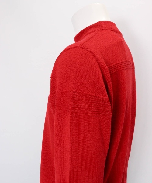 archivio(アルチビオ)の「<MENS>【メンズ】ウール100%地柄編みロゴニット(ニット/セーター・メンズ・カーキ/ブラック/ホワイト/レッド・L/M)」の19枚目の写真