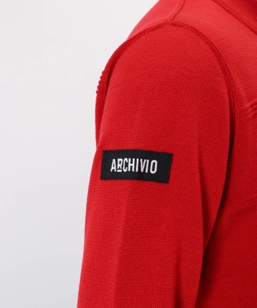 archivio(アルチビオ)の「<MENS>【メンズ】ウール100%地柄編みロゴニット(ニット/セーター・メンズ・カーキ/ブラック/ホワイト/レッド・L/M)」の20枚目の写真