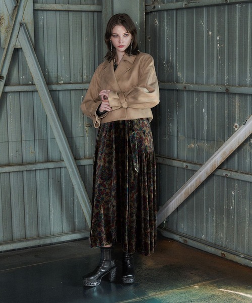 HARE(ハレ)の「ガラソールチャンキーブーツ(HARE)(ブーツ・レディース・ネイビー/ブラック/ブラウン/グレー・LARGE/MEDIUM/SMALL)」の13枚目の写真