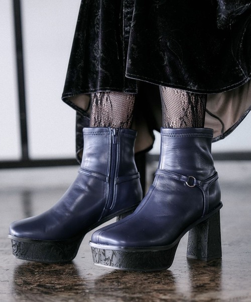 ガラソールチャンキーブーツ ガラソールチャンキーブーツ(HARE)（ブーツ）｜HARE（ハレ）の