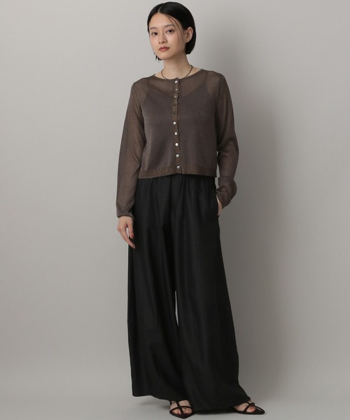 A part by（アパートバイ）の「ラメシアークルーカーディガン（カーディガン/ボレロ・レディース・ライトベージュ/ライトブラウン/グレー系その他2・FREE）」の19枚目の写真