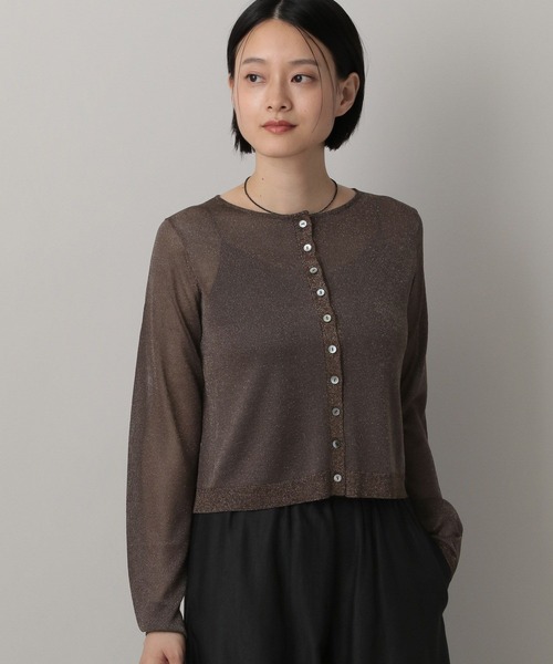 A part by（アパートバイ）の「ラメシアークルーカーディガン（カーディガン/ボレロ・レディース・ライトベージュ/ライトブラウン/グレー系その他2・FREE）」の22枚目の写真