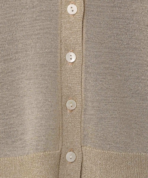 A part by（アパートバイ）の「ラメシアークルーカーディガン（カーディガン/ボレロ・レディース・ライトベージュ/ライトブラウン/グレー系その他2・FREE）」の13枚目の写真