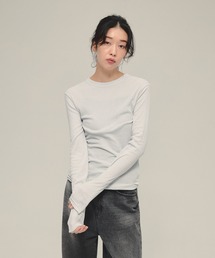 eL | 【eL】Sheer Fit Rib Pullover LS/583675(Tシャツ/カットソー)