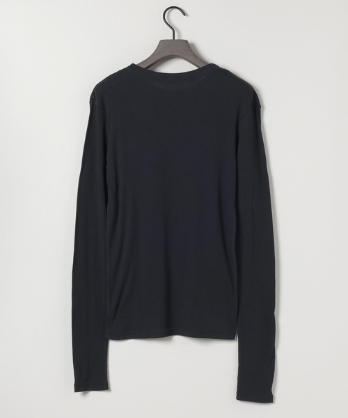 eL（エル）の「【eL】Sheer Fit Rib Pullover LS/583675（Tシャツ/カットソー・レディース・ブラック/ライトブルー/オフホワイト/レッド/ボルドー・FREE）」の12枚目の写真