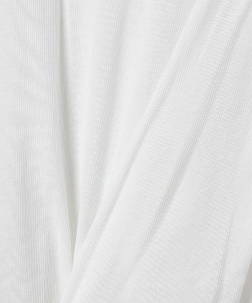 eL（エル）の「【eL】Sheer Fit Rib Pullover LS/583675（Tシャツ/カットソー・レディース・ブラック/ライトブルー/オフホワイト/レッド/ボルドー・FREE）」の7枚目の写真