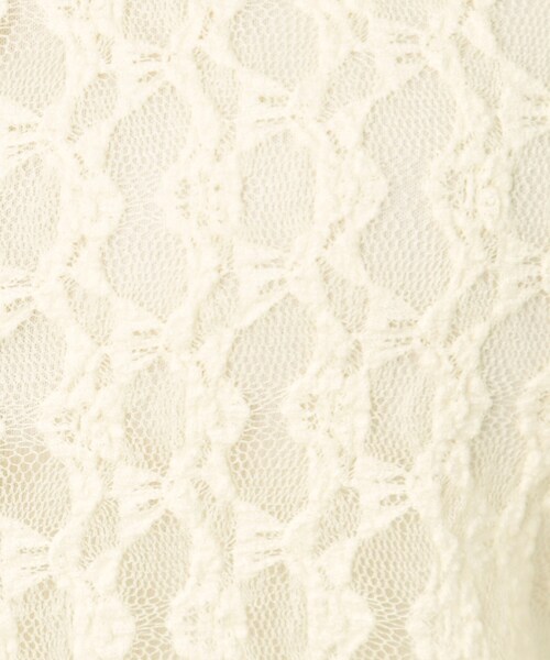 couture brooch（クチュールブローチ）の「レースリングドットカーディガン（カーディガン/ボレロ・レディース・アイボリー/ブラック/ダークブラウン・38）」の13枚目の写真