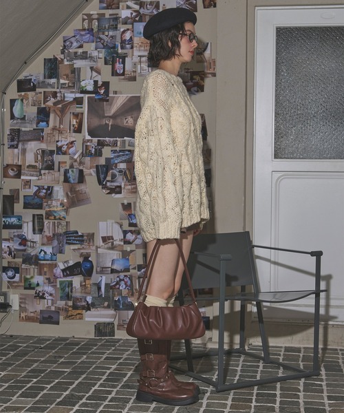 loin nuit（ロワンニュイ）の「loose volume 2way knit / ルーズボリュームツーウェイニット（ニット/セーター・レディース・アイボリー/ライトブルー/グレー・FREE）」の12枚目の写真