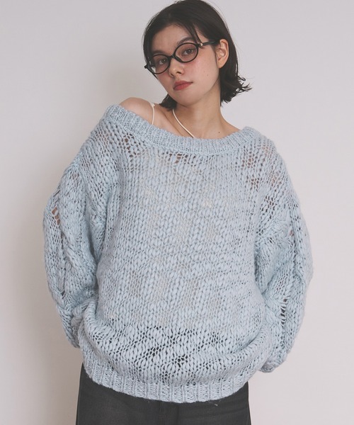 2点　miette　リブニット　チャコール　VACANCY　ニット　グレー 2点 miette リブニット チャコール VACANCY ニット グレー