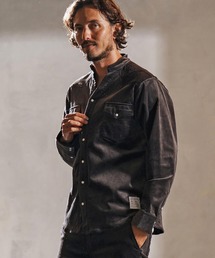 ms6196-stretch corduroy band collar western shirts ウェスタンシャツ(WR25W-20)
