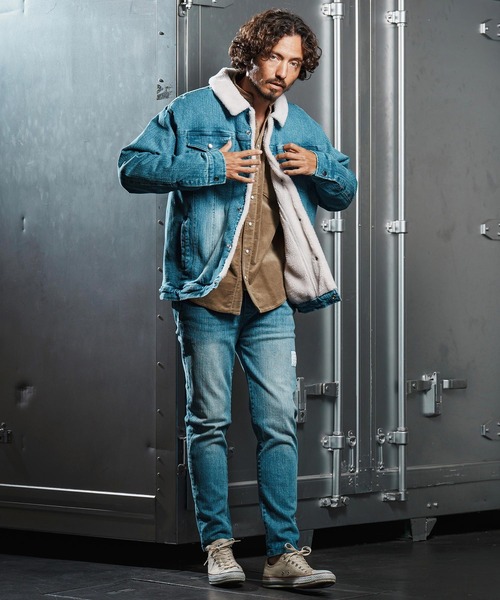 wjk reluxe（ダブルジェーケーリラックス）の「ms6196-stretch corduroy band collar western shirts ウェスタンシャツ(WR25W-20)（シャツ/ブラウス・メンズ・チャコール/サンドベージュ/アイボリー・L/M/S）」の10枚目の写真