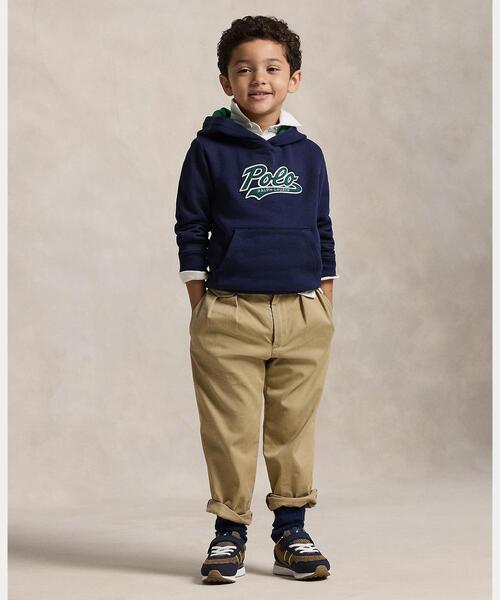 POLO RALPH LAUREN CHILDRENSWEAR(ポロ ラルフ ローレン チルドレンズウェア)の「ロゴ フリース フーディ(パーカー・キッズ・ネイビー系1・7/3/4/6)」の5枚目の写真