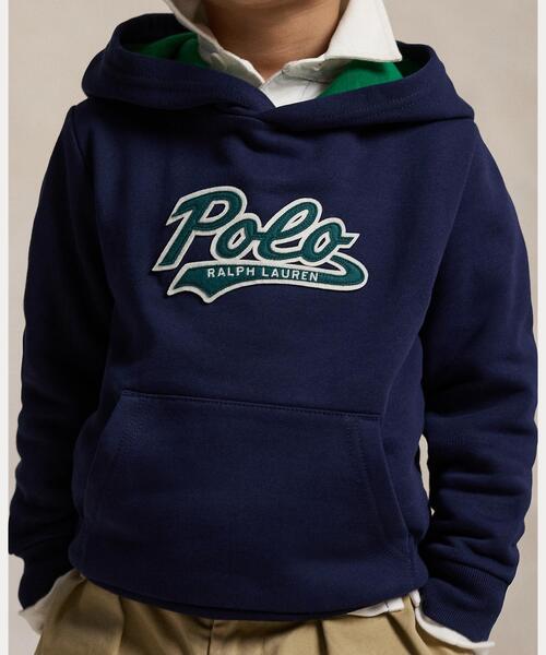 POLO RALPH LAUREN CHILDRENSWEAR(ポロ ラルフ ローレン チルドレンズウェア)の「ロゴ フリース フーディ(パーカー・キッズ・ネイビー系1・7/3/4/6)」の6枚目の写真