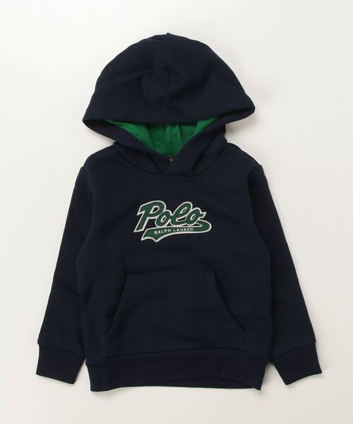 POLO RALPH LAUREN CHILDRENSWEAR(ポロ ラルフ ローレン チルドレンズウェア)の「ロゴ フリース フーディ(パーカー・キッズ・ネイビー系1・7/3/4/6)」の2枚目の写真