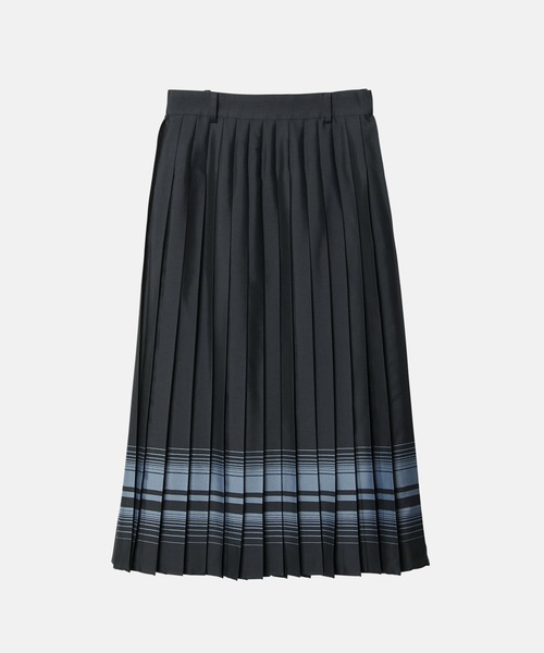 LE CIEL BLEU(ルシェルブルー)の「プリーツスカートwマルチストライププリント / Pleated Skirt w/Multi-Striped Print(スカート・レディース・ネイビー・34/36/38)」の8枚目の写真
