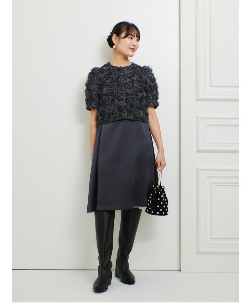 LOULOU WILLOUGHBY(ルルウィルビー)の「【LOULOU WILLOUGHBY】パール刺繍ベロア巾着ハンドバッグ(ショルダーバッグ・レディース・ブラック/ブラック系その他・FREE)」の16枚目の写真