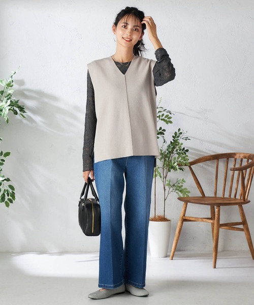 a.v.v(アーヴェヴェ)の「ラメニットパンプス(パンプス・レディース・シルバー/ブラック・24.5/23.5)」の10枚目の写真