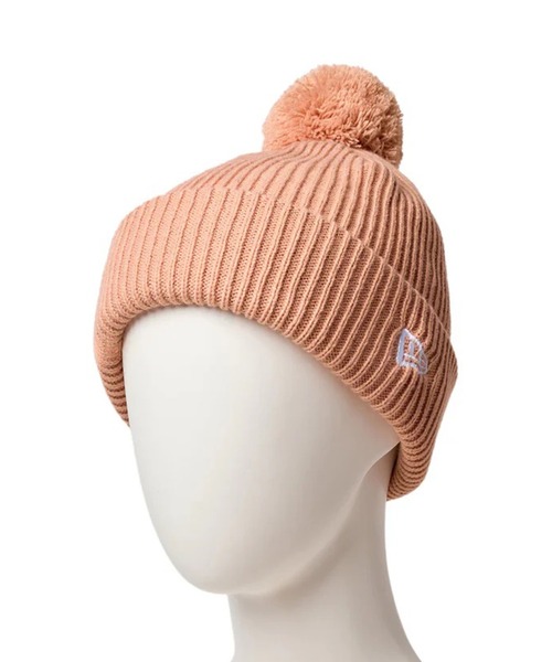 NEW ERA（ニューエラ）の「NEW ERA/ニューエラ Kid's POM PON  RIB 253 キッズ ビーニー ニット帽 14671672/14671673/14671674（ニットキャップ/ビーニー・キッズ・オフホワイト/ブラック/ピンク・ONE）」の3枚目の写真