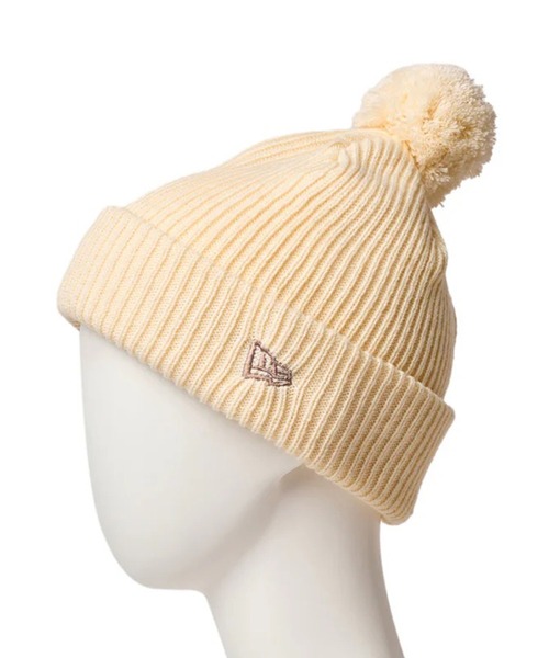 NEW ERA（ニューエラ）の「NEW ERA/ニューエラ Kid's POM PON  RIB 253 キッズ ビーニー ニット帽 14671672/14671673/14671674（ニットキャップ/ビーニー・キッズ・オフホワイト/ブラック/ピンク・ONE）」の5枚目の写真