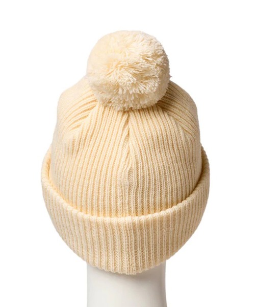 NEW ERA（ニューエラ）の「NEW ERA/ニューエラ Kid's POM PON  RIB 253 キッズ ビーニー ニット帽 14671672/14671673/14671674（ニットキャップ/ビーニー・キッズ・オフホワイト/ブラック/ピンク・ONE）」の6枚目の写真