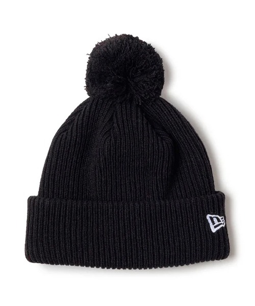 NEW ERA（ニューエラ）の「NEW ERA/ニューエラ Kid's POM PON  RIB 253 キッズ ビーニー ニット帽 14671672/14671673/14671674（ニットキャップ/ビーニー・キッズ・オフホワイト/ブラック/ピンク・ONE）」の9枚目の写真