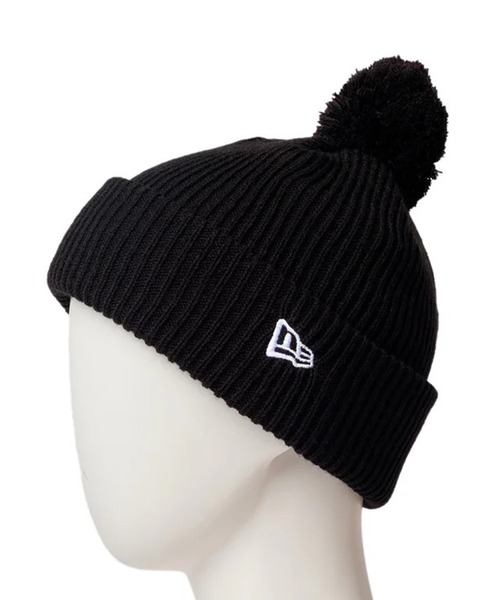 NEW ERA（ニューエラ）の「NEW ERA/ニューエラ Kid's POM PON  RIB 253 キッズ ビーニー ニット帽 14671672/14671673/14671674（ニットキャップ/ビーニー・キッズ・オフホワイト/ブラック/ピンク・ONE）」の10枚目の写真