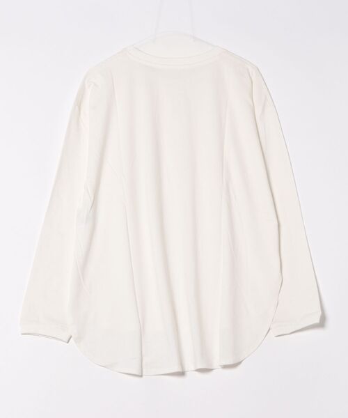 RCD(アールシーディー)の「天竺ラウンドヘムロンTシャツ(Tシャツ/カットソー・レディース・杢グレー/ブラック/チャコールグレー/ホワイト・4L~5L/LL~3L/M-L)」の5枚目の写真