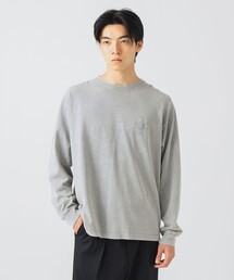 BEAMS HEART | フラワー 刺繍 ロングスリーブ Tシャツ(Tシャツ/カットソー)