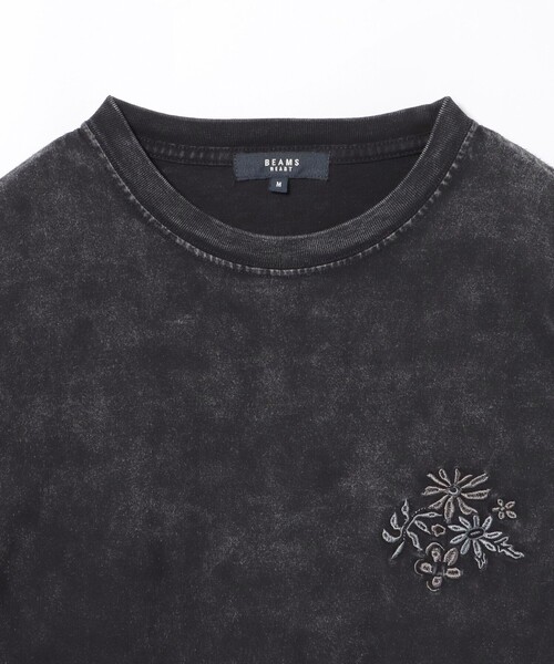 セール】フラワー 刺繍 ロングスリーブ Tシャツ（Tシャツ/カットソー