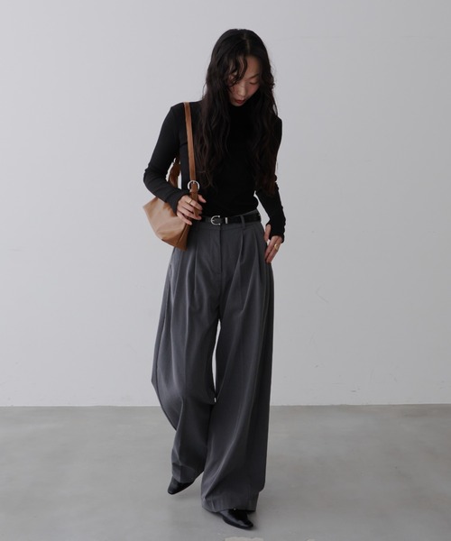 Basic Wide Slacks Pants /ベーシック ワイド スラックスパンツ