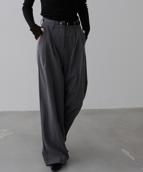 Basic Wide Slacks Pants /ベーシック ワイド スラックスパンツ